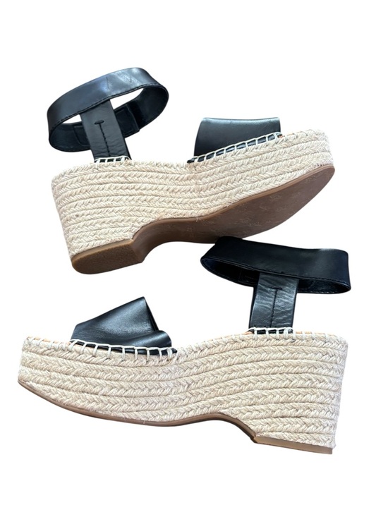 NWT Frye and Co Amber Espadrille Wedge Frye in Black Sz 5.5 Platform Boho - Picture 6 of 14